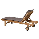 Madison Lounger Kissen Basic 200x60 cm Taupe - afbeelding 3