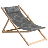 Madison Beach Stuhl Demi 55x90x87 cm Holz grau - afbeelding 1