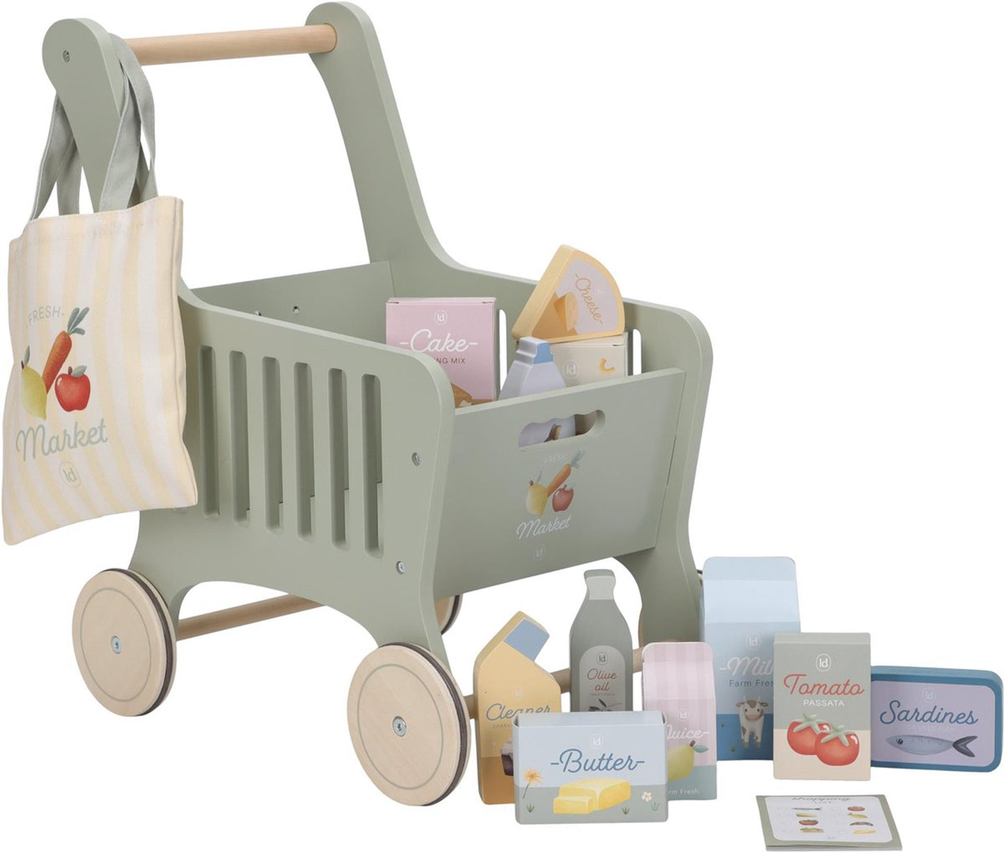 Little Dutch Einkaufswagen aus Holz FSC