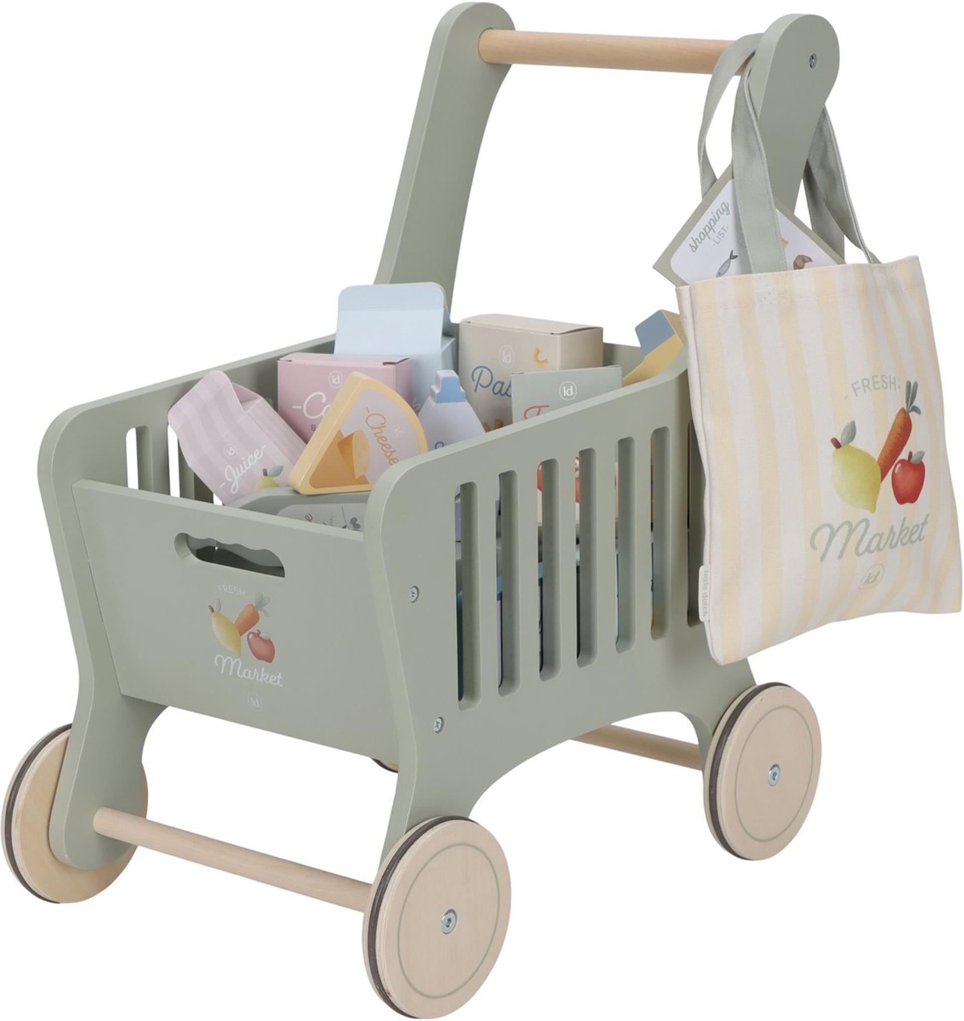 Little Dutch Einkaufswagen aus Holz FSC