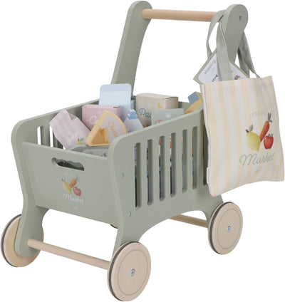 Little Dutch Einkaufswagen aus Holz FSC