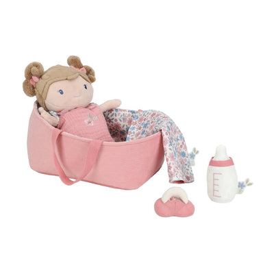 Little Dutch Babypuppe im Korb rosa 25cm