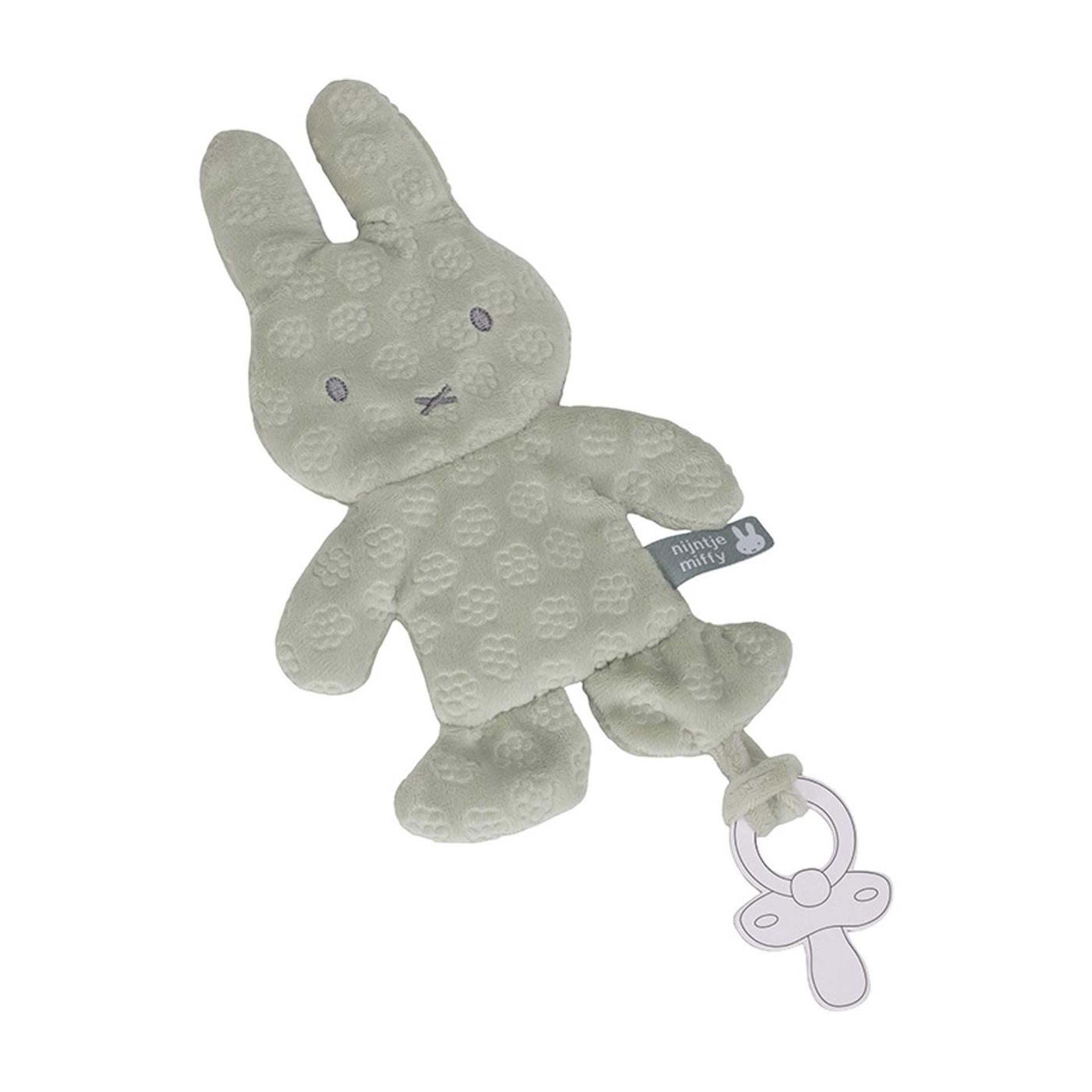 Little Dutch Miffy Schnullertuch grüne Blume