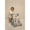 Kleine niederländische Holzbaby Walker Sailors Bay Blau