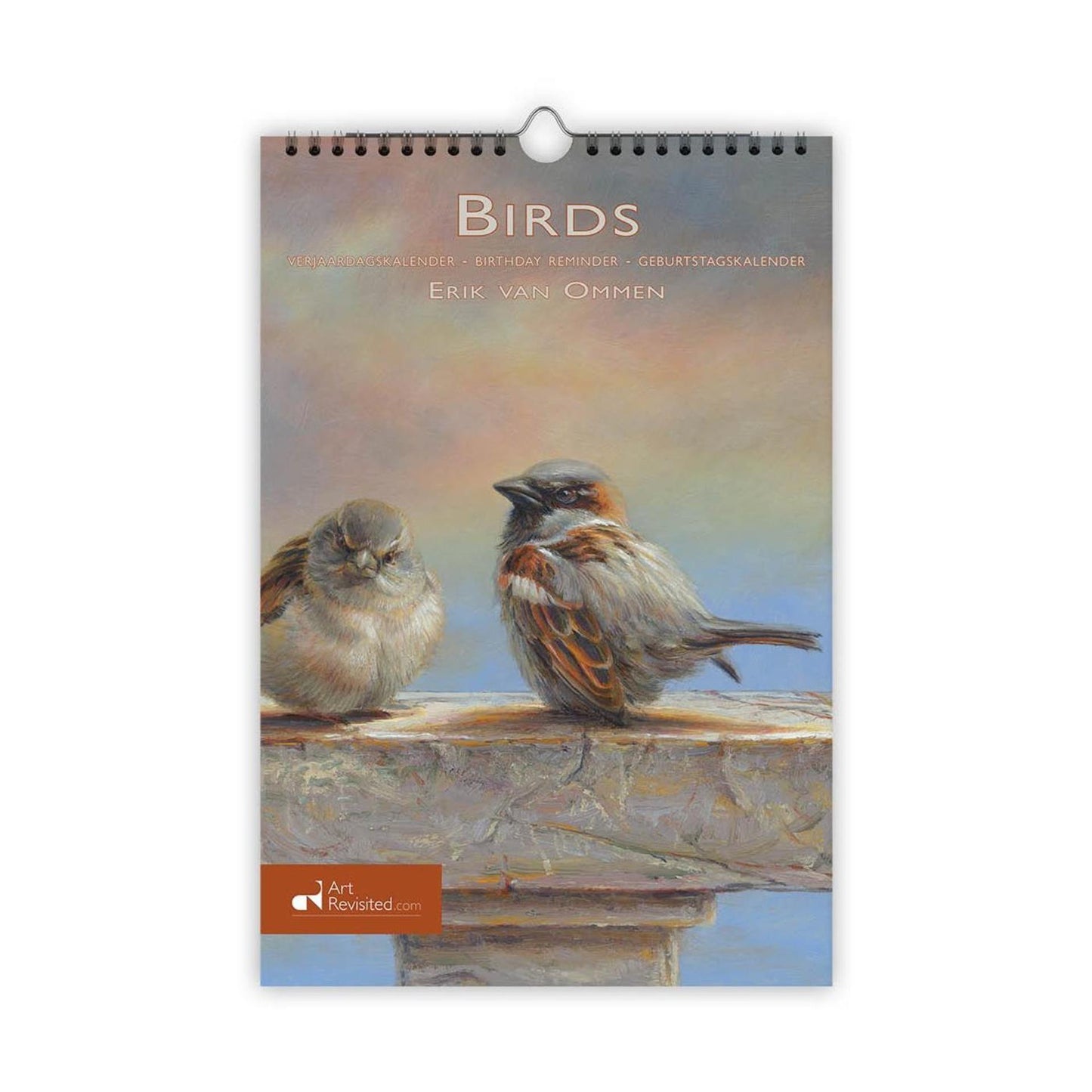 Comello Geburtstagskalender Vögel im A4-Format