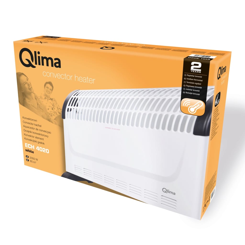 Qlima Qlima Convector Heizung Ech 4020 Elektrik 2000 W Weiß