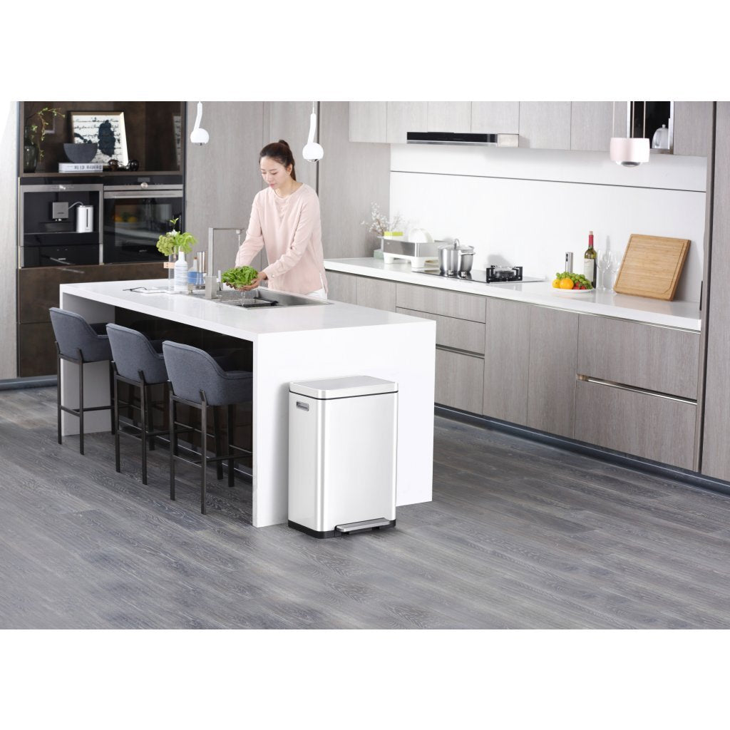 Eko eko X-Cube Pedal Bin 2x20l Weiß