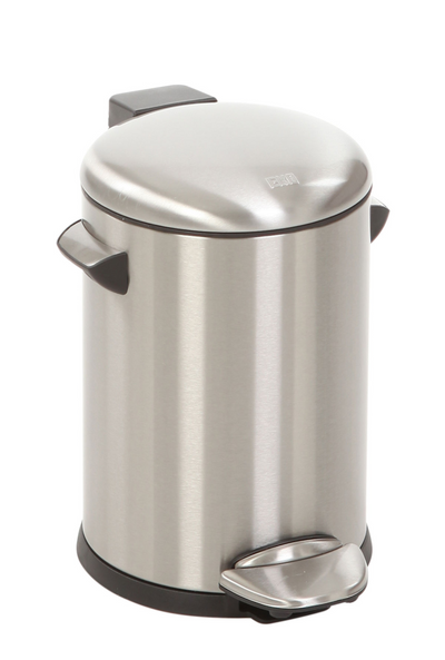 Eko Vepa -Mülleimer Pedal bin Belle Deluxe Mat Edelstahl 3 Liter