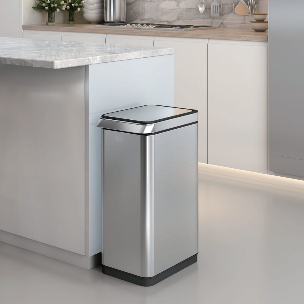 Eko Eko Waste Bin Touch Bar 30 l Matt Silber -gelöscht