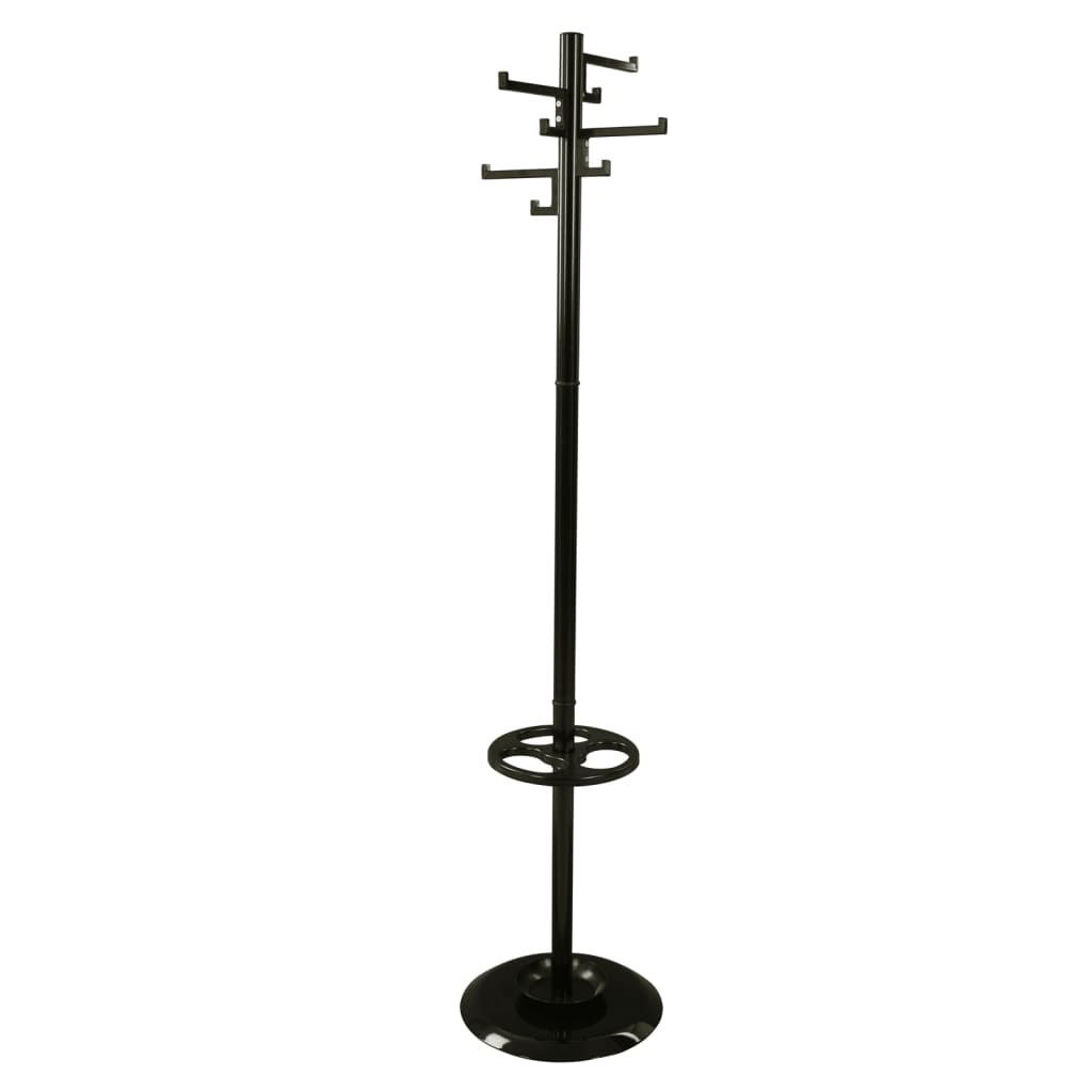 V-Part-V-Teil-Kleiderregal mit 8 Haken Porzellan 178 cm schwarz