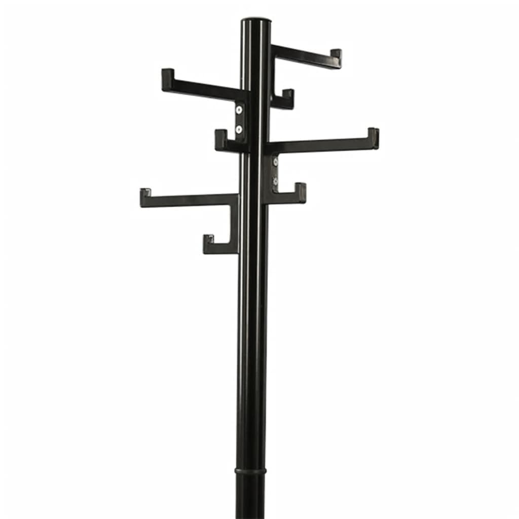 V-Part-V-Teil-Kleiderregal mit 8 Haken Porzellan 178 cm schwarz