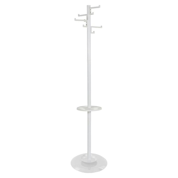V-Part-V-Teil-Kleiderregal mit 8 Haken Porzellan 178 cm Weiß