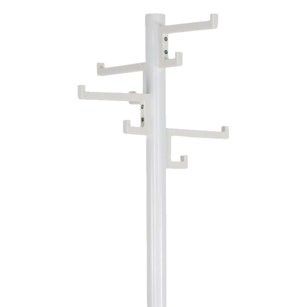 V-Part-V-Teil-Kleiderregal mit 8 Haken Porzellan 178 cm Weiß