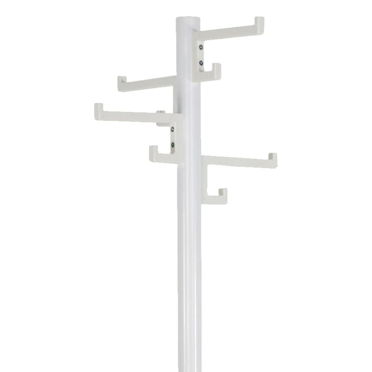V-Part-V-Teil-Kleiderregal mit 8 Haken Porzellan 178 cm Weiß