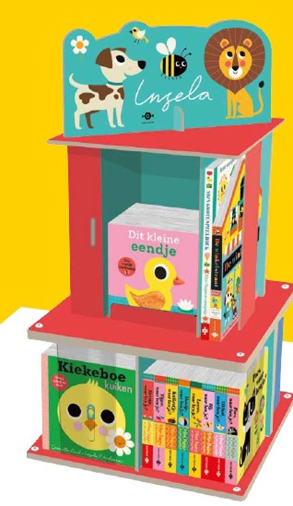 Tischdisplay inklusive. 42 Bücher füllen.