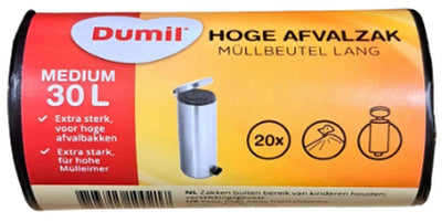 Dumil Dumil Abfallbeutel mit Draft Band 30l 20 Stücke