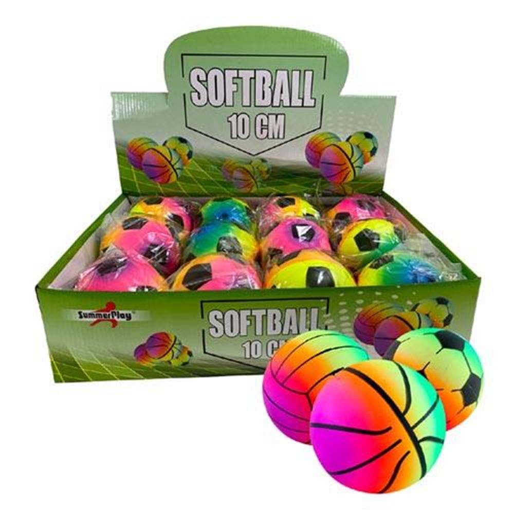Dsp-Softball 10 cm. 3 Sortiment. (12 Stück)