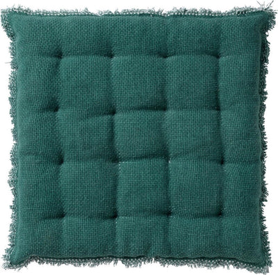 Niederländisches Dekor Dutch Decor Burto Sitzkissen aus gewaschenen Baumwoll -Salbeigrün 40x40 cm