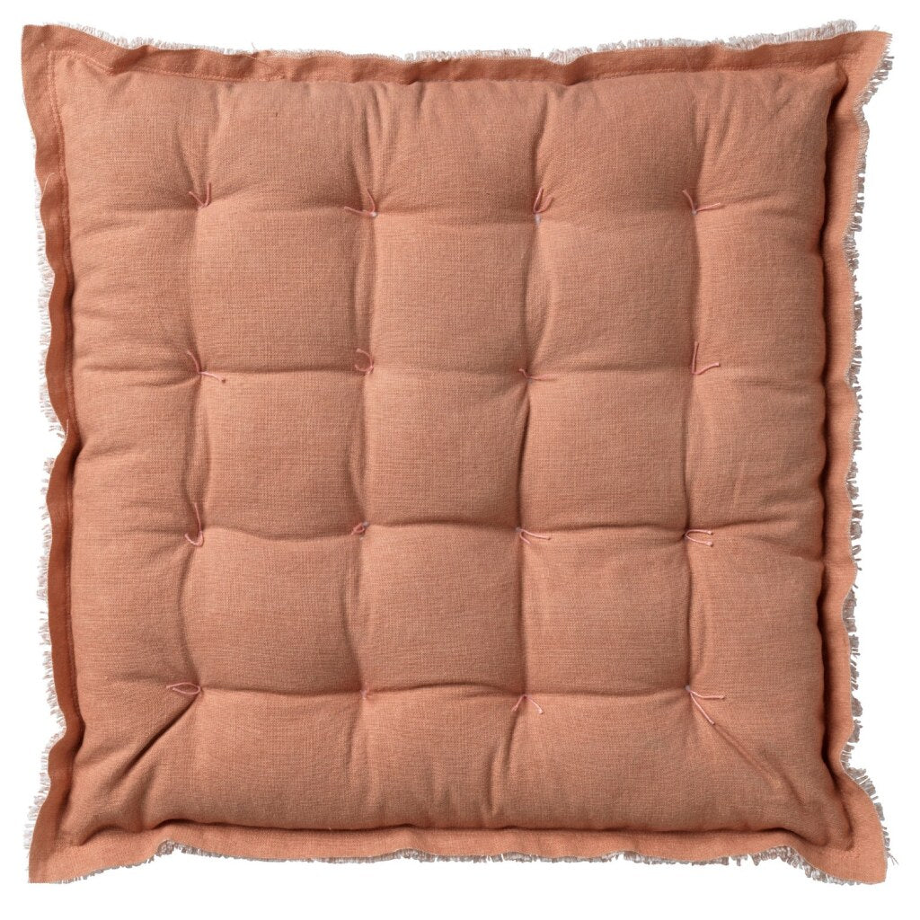 Niederländisches Dekor Dutch Decor Burto Stuhlkissen 40x40 cm gedämpfter Ton.