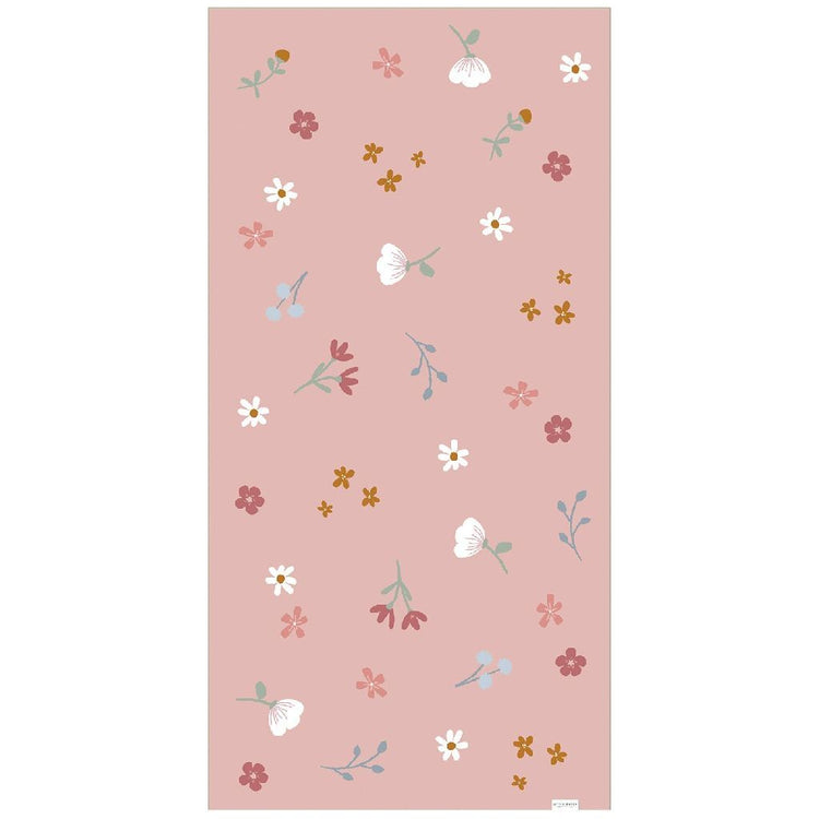 Little Dutch Pink Flowers Strandtuch 60x120 cm hellrosa