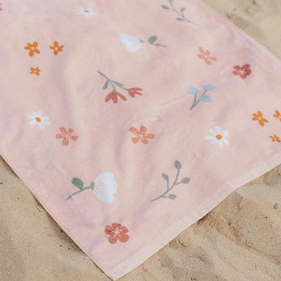 Little Dutch Pink Flowers Strandtuch 60x120 cm hellrosa