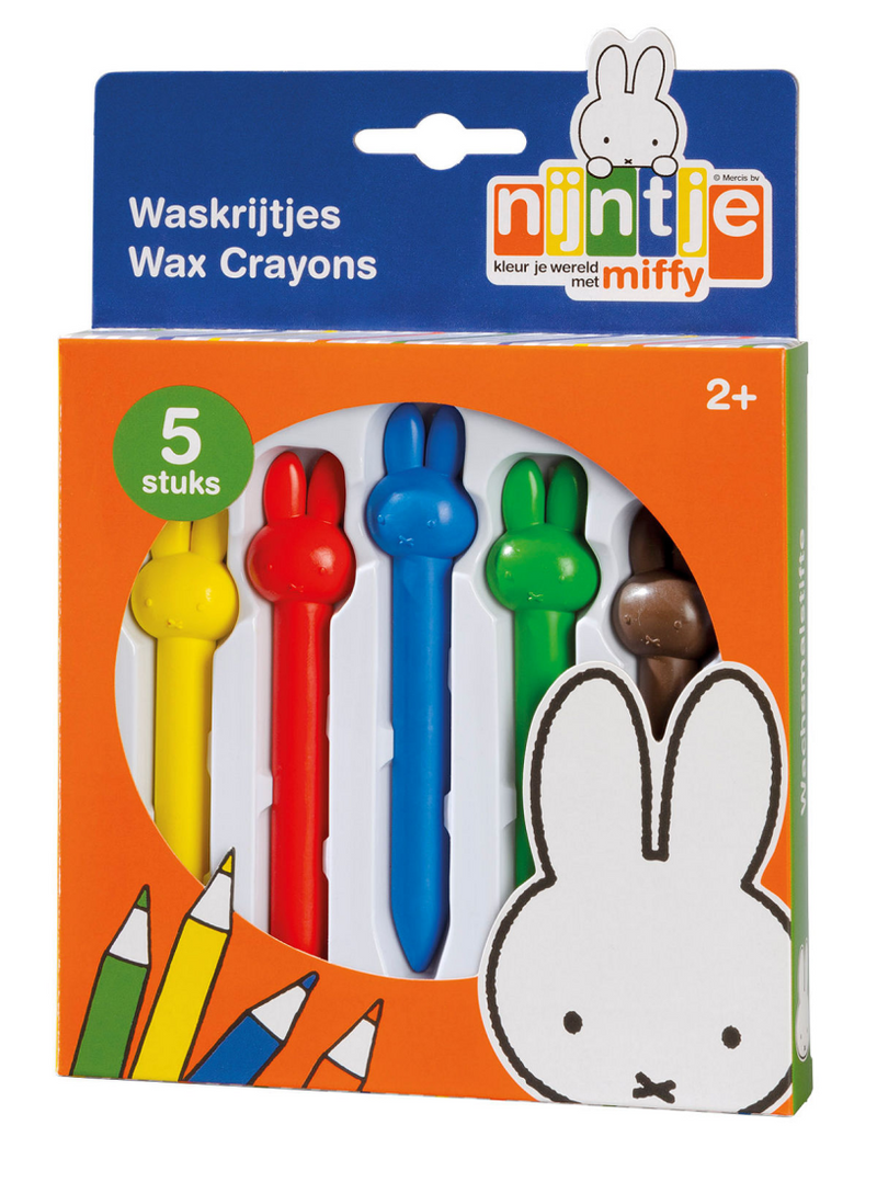 Miffy Wax Crayons, 5st.