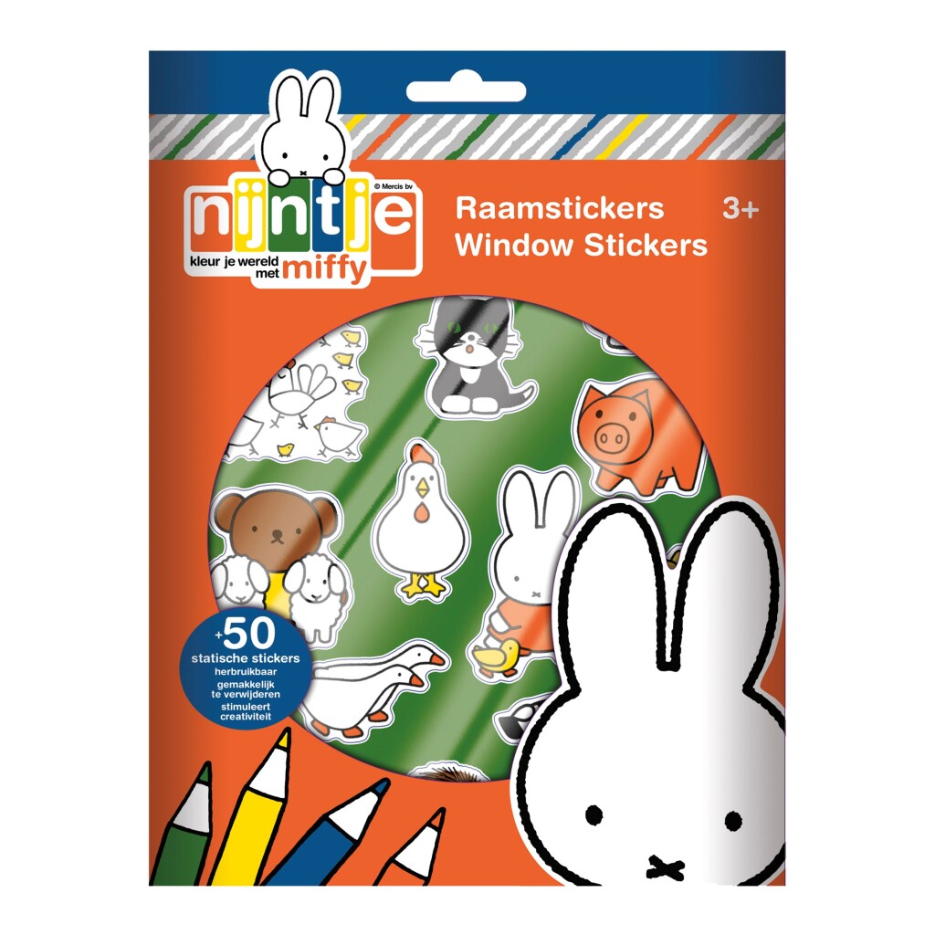 Miffy Fenster Aufkleber