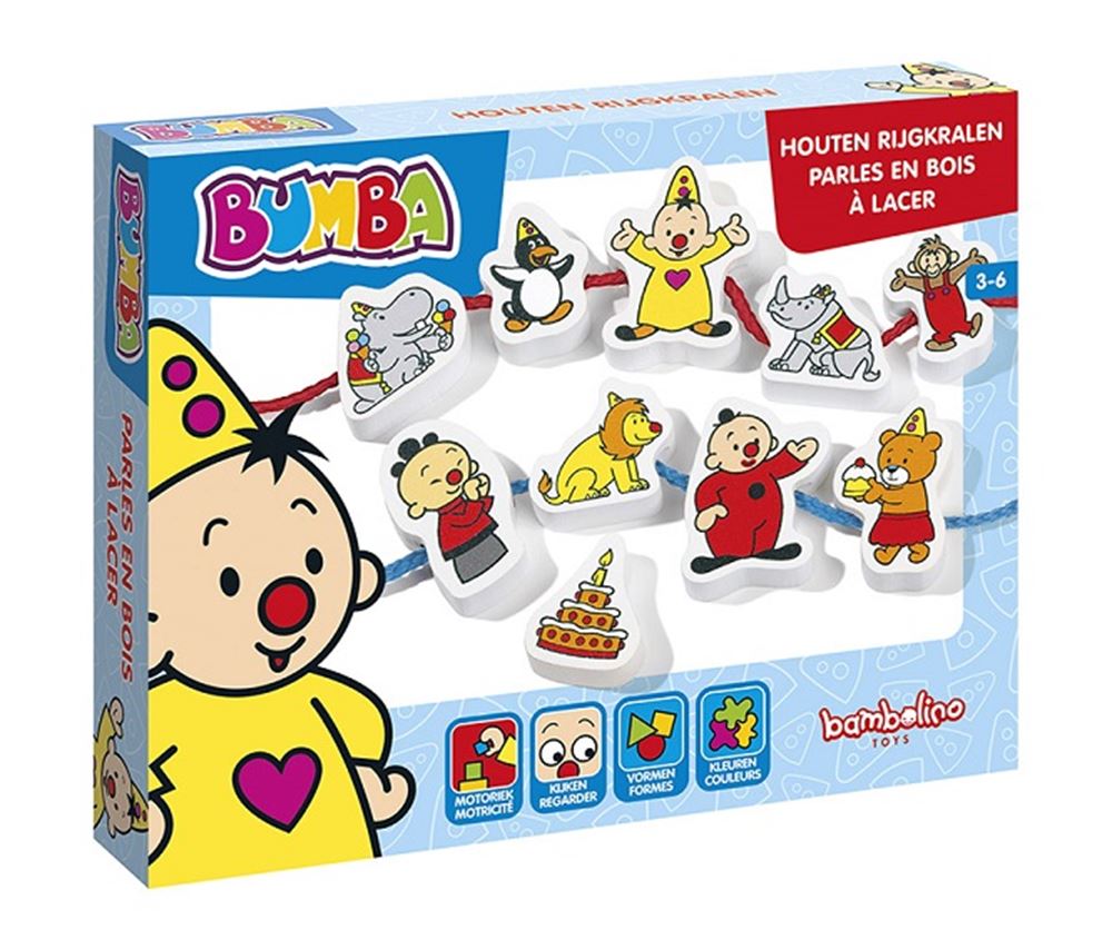 Bambelino -Spielzeug Holzstraßenperlen