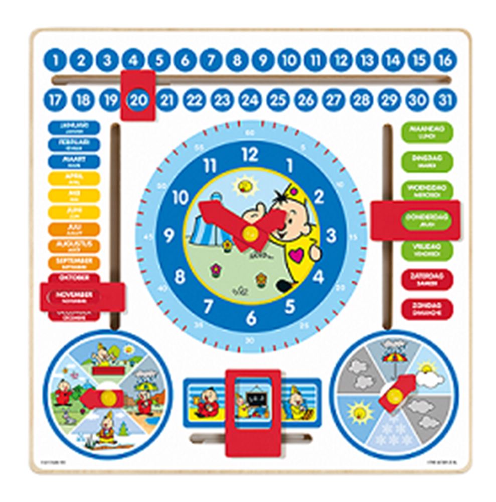 Bambino Toys Holzkalenderuhr