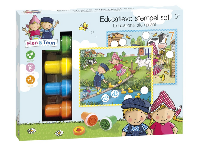 Fien und Teun Educational Stempel Set 14-Piece