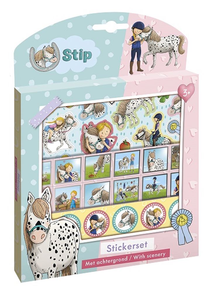 Stellen Sie den Pony -Aufkleber -Set fest