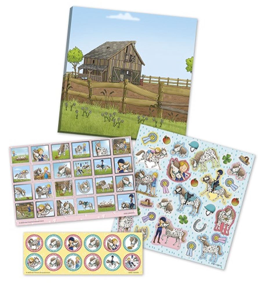 Stellen Sie den Pony -Aufkleber -Set fest