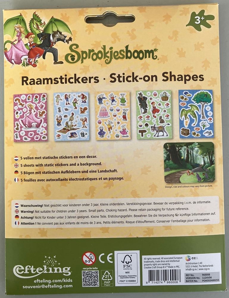 Dsp Fensteraufkleber Feenbaum, Efteling