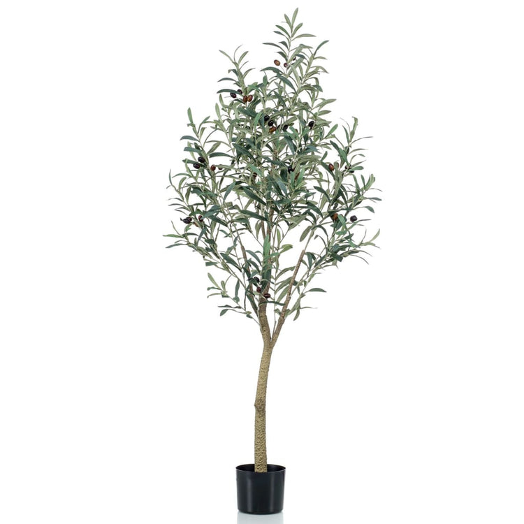 Smaragdes smaragdkünstlicher Pflanze im Plastik -Topf -Olivenbaum 140 cm