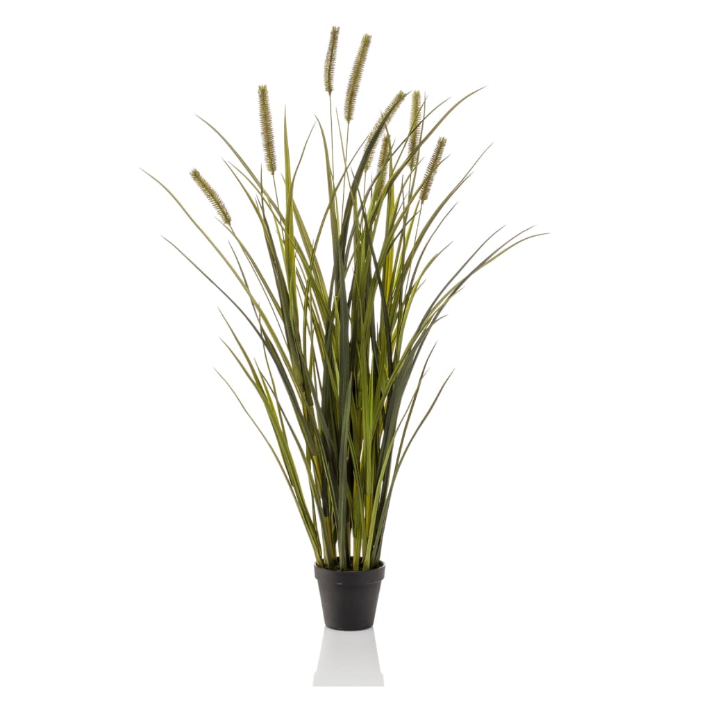 Emerald Smaragdkunstpflanze in Topfkatze Schwanzgras 100 cm