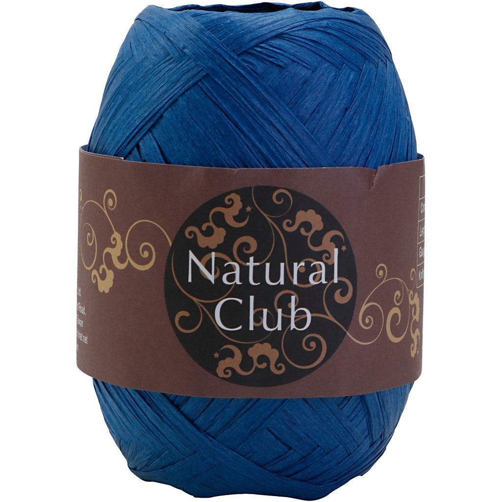 Papierbastgarn, blau, 75 m 1 Stück