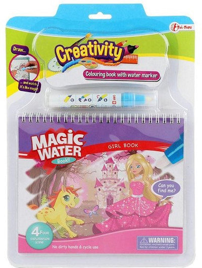 Kreativitätsfarben mit Wasserprinzessin mit Marker