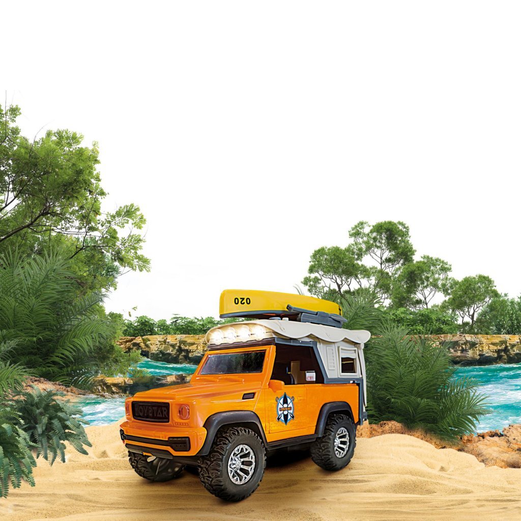 Animal World Jeep und Kano mit Licht und Klang