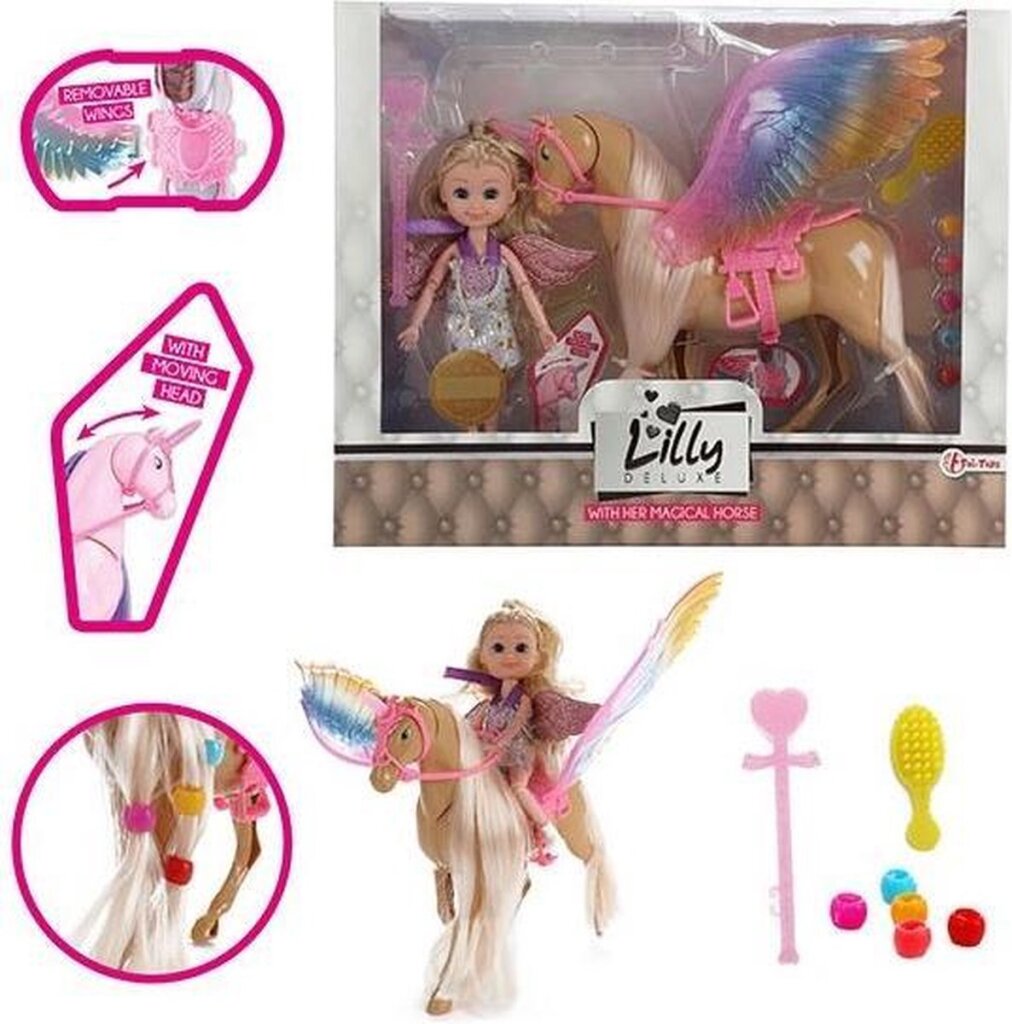 Lilly Lilly Teen Pop 15 cm mit beweglicher Einhorn Lauren