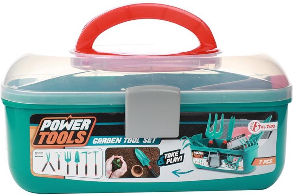 Elektrowerkzeuge TOI Toys Werkzeuge Gartenwerkzeuge im Speichergehäuse