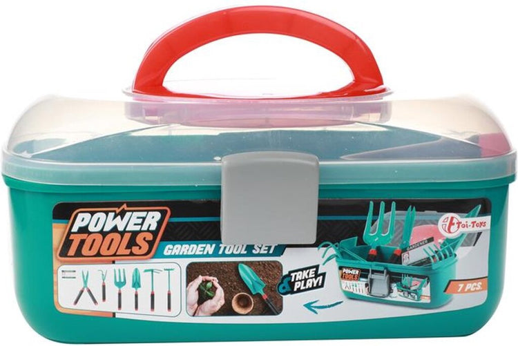 Elektrowerkzeuge TOI Toys Werkzeuge Gartenwerkzeuge im Speichergehäuse