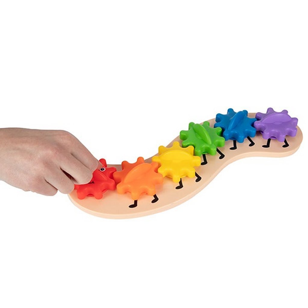 Kleine Sterne kleine Regenbogen Zahnrad Raupe