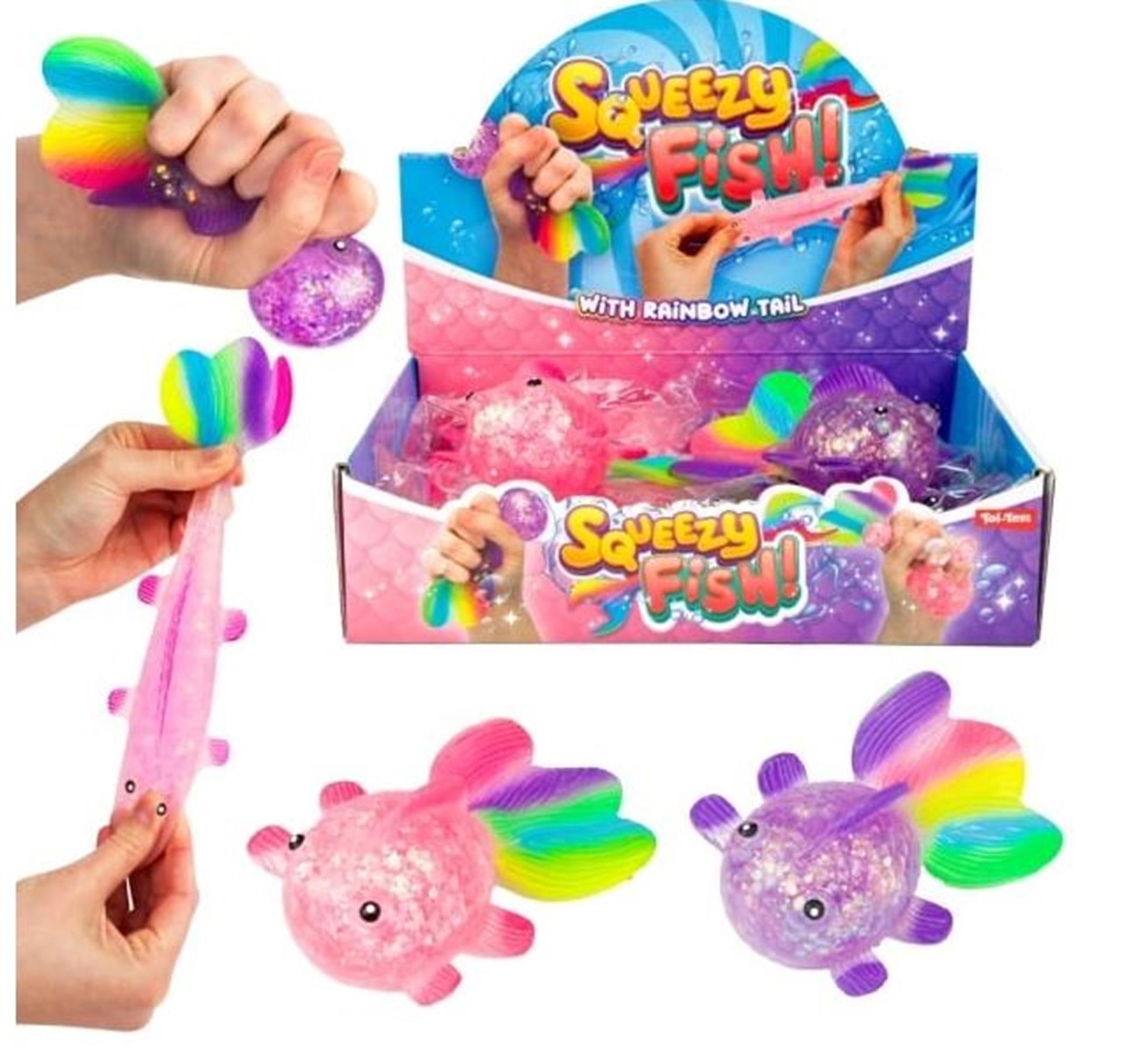 Toi-toys Squeeze Fisch Zucker Glitzer dehnbar