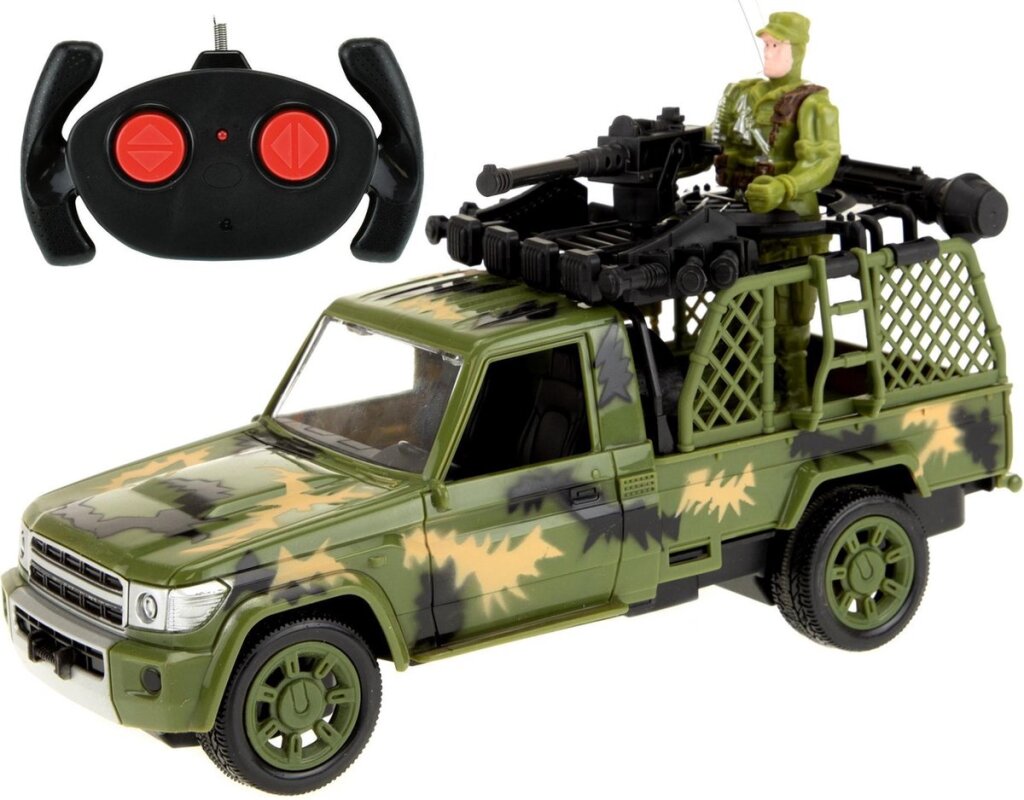 Army Army Auto Jeep Militär mit Soldat RC