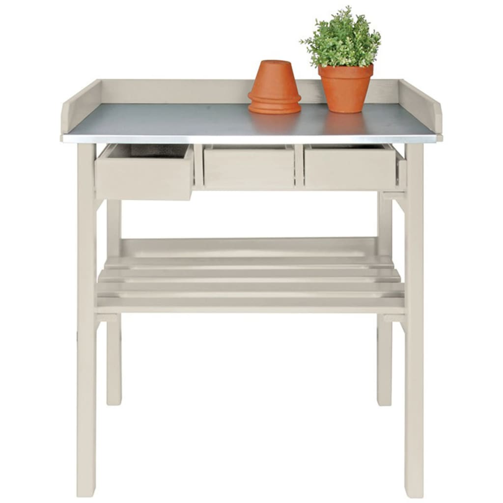 Esschert Design Esschert Design Gartenarbeit Tisch mit Schubladen (weiß) CF29W