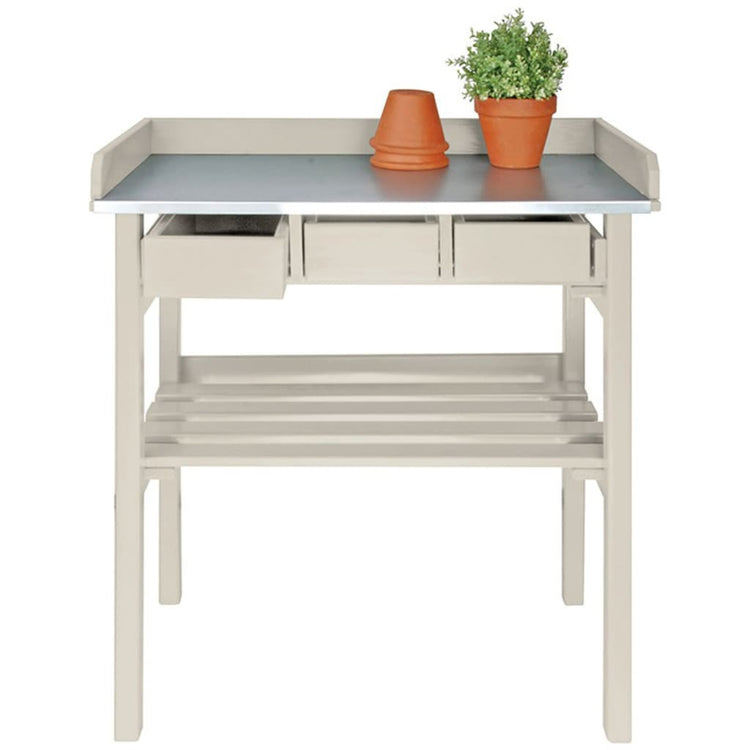 Esschert Design Esschert Design Gartenarbeit Tisch mit Schubladen (weiß) CF29W