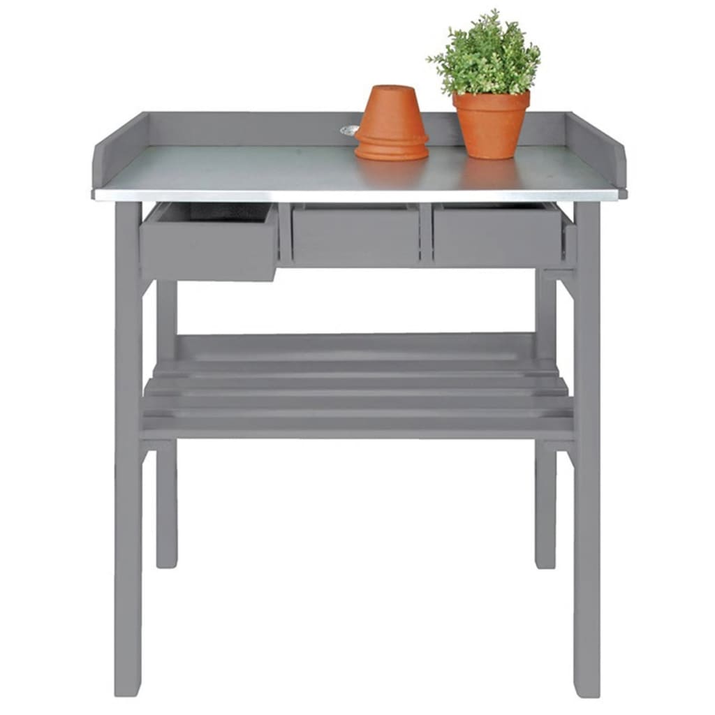 EsssCert Design Esschert Design Garten Arbeitstisch grau CF29G