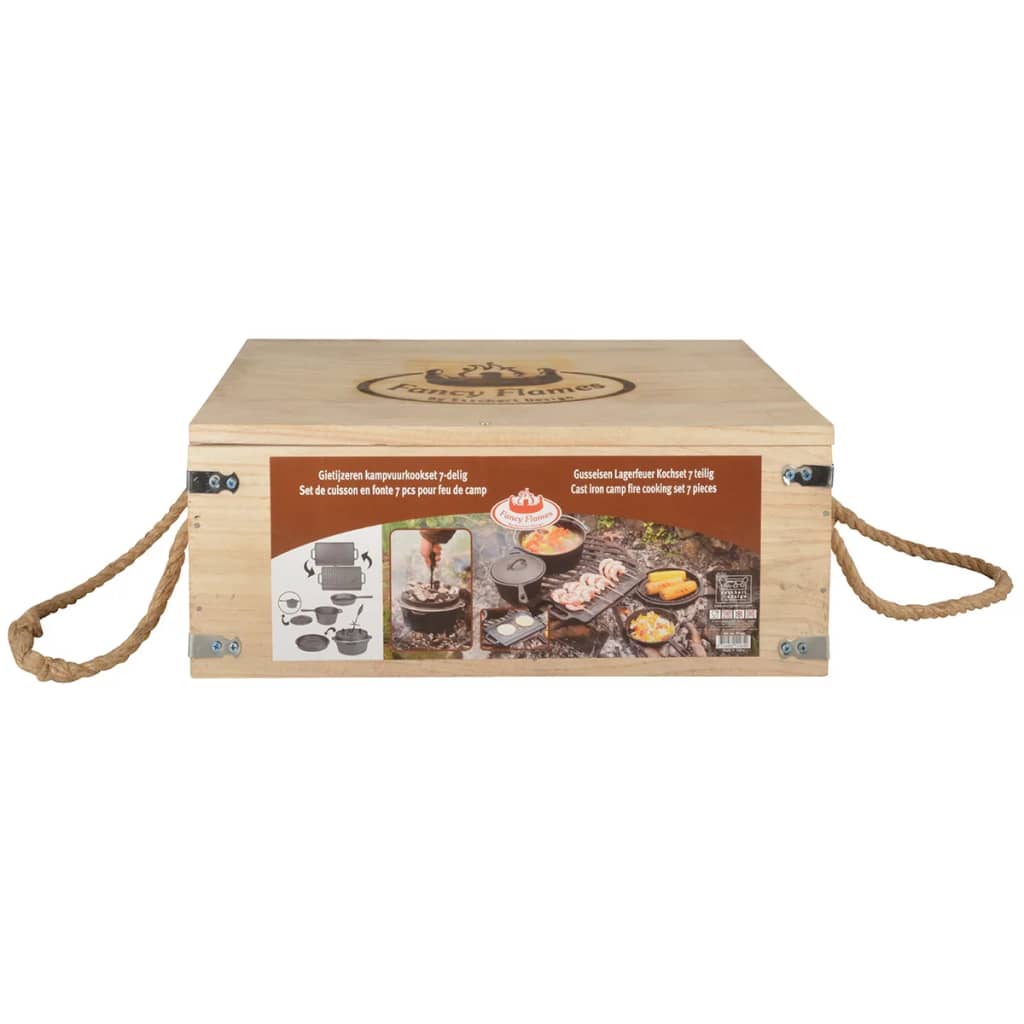 Esschert Design Esschert Design Camp Fire Cooking Set 7-teilig Zwartff240