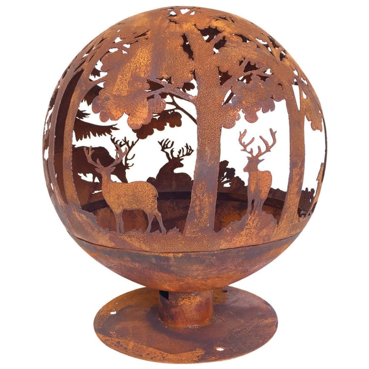 EsssCert Design Esschert Design Fire Bowl Laser Cut 57,5 ​​x 57,5 ​​x 66 cm Rost FF261
