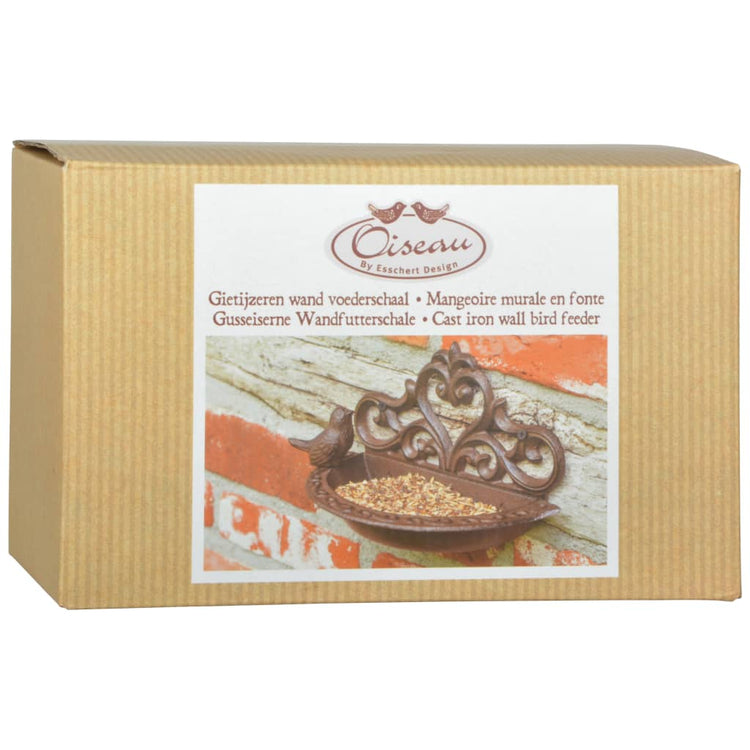 EsssCert Design Esschert Design Bird Feed Box Gusseisen braun BR26